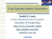 Case Injected Genetic Algorithms