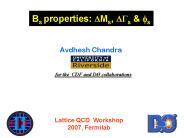 Bs properties: ?Ms, ??s