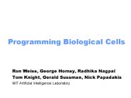 Programming Biological Cells
