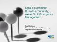 Local Government Business Continuity, Avian Flu PowerPoint PPT Presentation
