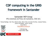 CDF computing in the GRID framework in Santander