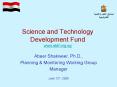 Science and Technology Development Fund www.stdf.org.eg PowerPoint PPT Presentation