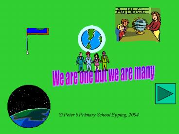 We are one but we are many