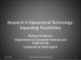 Research In Educational Technology: Expanding Possibilities PowerPoint PPT Presentation