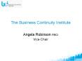 The Business Continuity Institute PowerPoint PPT Presentation