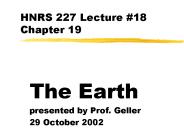 HNRS 227 Lecture