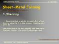 SheetMetal Forming PowerPoint PPT Presentation