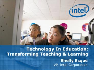 Technology In Education: Transforming Teaching presentation | free to view