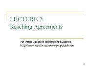LECTURE 7: Reaching Agreements