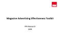 Magazine Advertising Effectiveness Toolkit PowerPoint PPT Presentation
