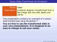 Classic Slides Transformed with Perspector PowerPoint PPT Presentation