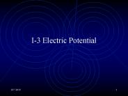 I-3 Electric Potential