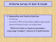 Airborne survey of dust