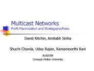 Multicast Networks Profit Maximization and Strategyproofness