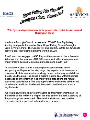 Upper Fulling Pits Play Area