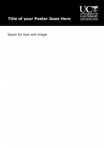 Title of your Poster Goes Here