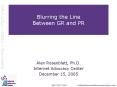 Blurring the Line Between GR and PR PowerPoint PPT Presentation