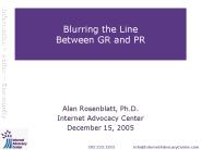Blurring the Line Between GR and PR