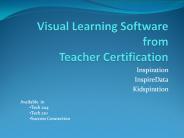 Visual Learning Software from Teacher Certification
