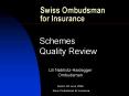 Swiss Ombudsman for Insurance PowerPoint PPT Presentation