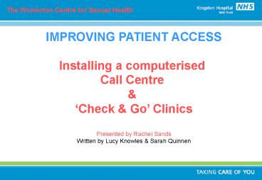 The Wolverton Centre for Sexual Health