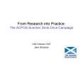 From Research into Practice: The ACPOS Summer Drink Drive Campaign PowerPoint PPT Presentation