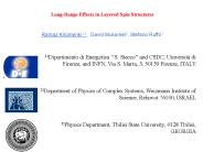 Long-Range Effects in Layered Spin Structures