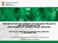 PRESENTATION ON CURRENT HIV AND AIDS PROJECTS AND INITIATIVES IN THE DEPARTMENT OF CORRECTIONAL SERVICES  PORTFOLIO COMMITTEE ON CORRECTIONAL SERVICES:  12 SEPTEMBER 2006 PowerPoint PPT Presentation