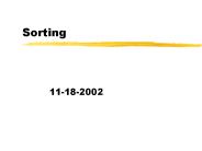 Sorting