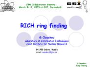 RICH ring finding