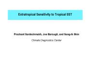 Extratropical Sensitivity to Tropical SST