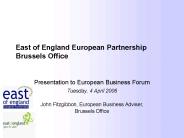 East of England European Partnership Brussels Office