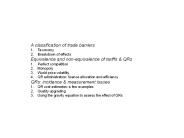 A classification of trade barriers