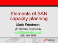 Elements of SAN capacity planning PowerPoint PPT Presentation