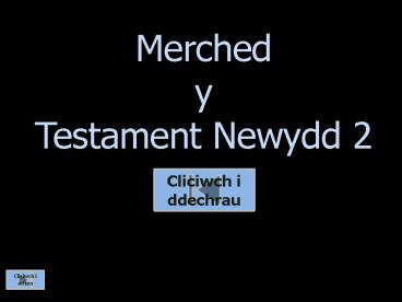 Merched y Testament Newydd 2