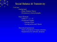 Social Balance