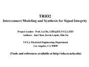 TRIO2 Interconnect Modeling and Synthesis for Signal Integrity