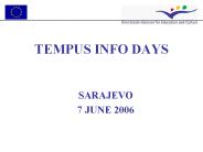 TEMPUS INFO DAYS