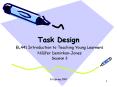 Task Design PowerPoint PPT Presentation