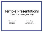 Terrible Presentations (