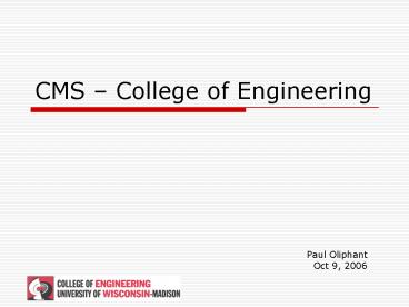 CMS College of Engineering