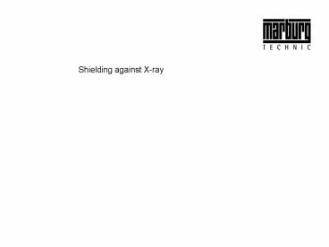 Shielding against Xray