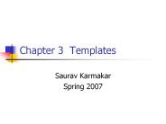 Chapter 3 Templates