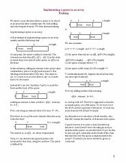 Implementing a queue in an array Hashing