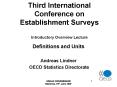 Third International Conference on Establishment Surveys Introductory Overview Lecture PowerPoint PPT Presentation