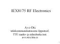 IEX8175 RF Electronics PowerPoint PPT Presentation