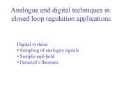 Analogue and digital techniques in