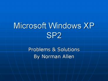 Microsoft Windows XP SP2