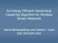 An Energy Efficient Hierarchical Clustering Algorithm for Wireless Sensor Networks PowerPoint PPT Presentation