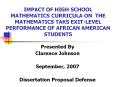William Kritsonis, Clarence Johnson, Dissertation Proposal PowerPoint PPT Presentation
